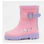 Fashion Design Custom Kids Rain Boots Waterproof Portable Rubber Rain Boots Toddler skid-proof Wellies
