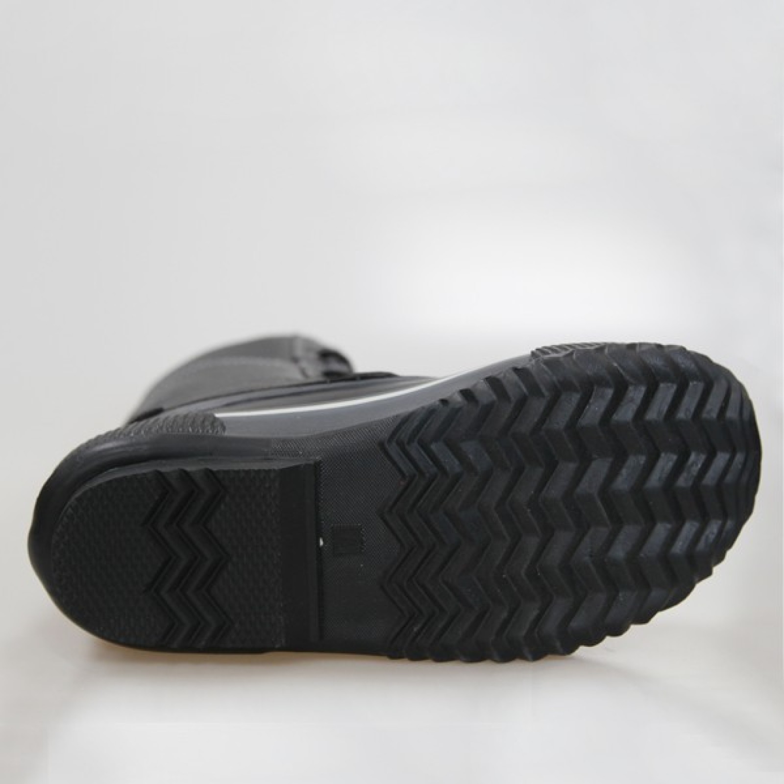 Mens Leather Half Winter Boots With Rubber Sole