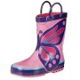 Waterproof Toddler Girls' Butterfly Natural Rubber Rain Boots