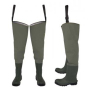 Waterproof Steel Toe Protective Hip Rubber PVC Waders/ Hip Boots