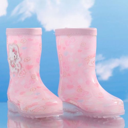 Fashion Lightweight Children Customized Gumboots PVC Kids Rain Boots with Printing