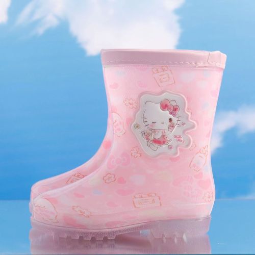 Fashion Lightweight Children Customized Gumboots PVC Kids Rain Boots with Printing