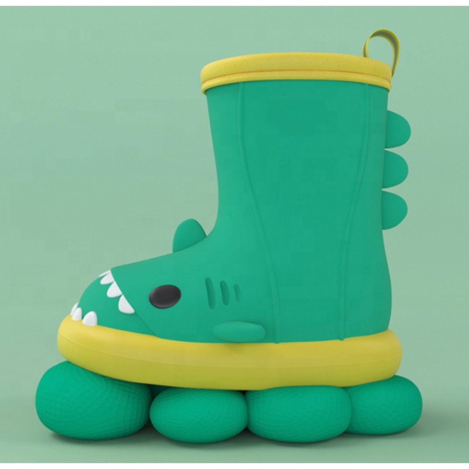 Wholesale Outdoor Children Comfortable Rain Boots Kids Cute Shark Rnjection Shoes PVC Boots