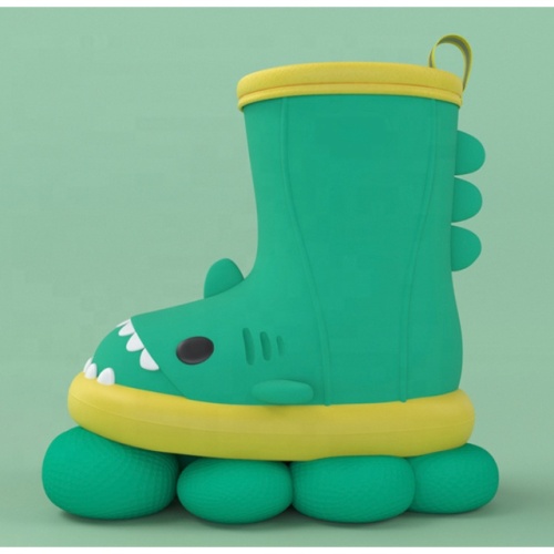 Wholesale Outdoor Children Comfortable Rain Boots Kids Cute Shark Rnjection Shoes PVC Boots