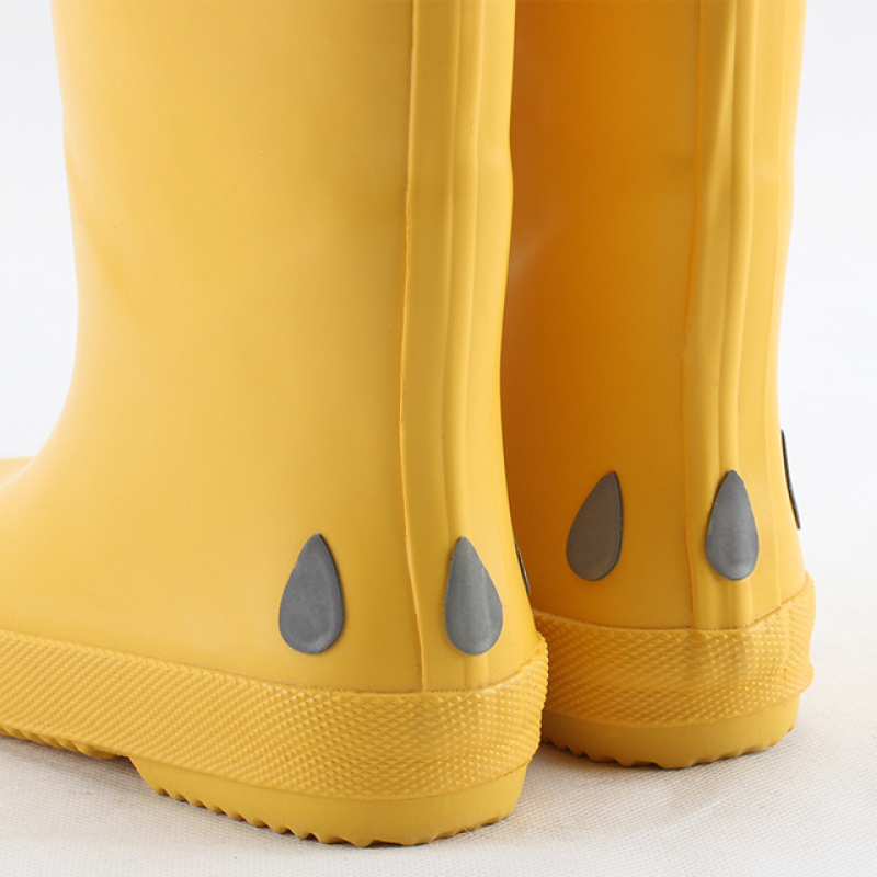 Customized Colorful Kids Rubber Rain Boots Waterproof Fashion Wellies With Mould sole Durable Children Gumboots