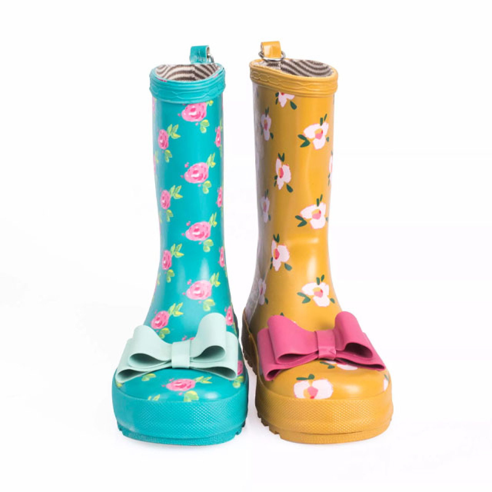 Hot sale flower pattern kids rubber rain boots children rubber wellington boots waterproof child cheap rain boots