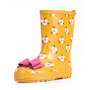 Hot sale flower pattern kids rubber rain boots children rubber wellington boots waterproof child cheap rain boots
