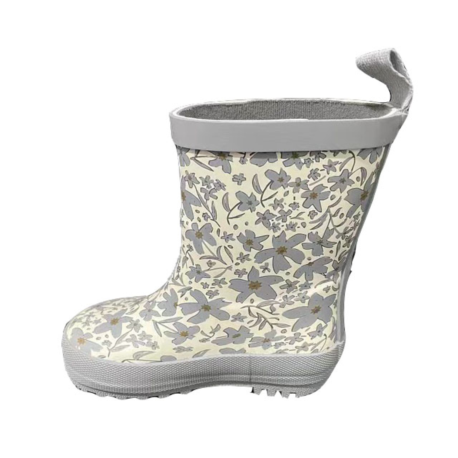 Hot Sale Customized Kids Cute Rubber Rain Boots with Flower Printed Kids Gumboots Wholesale