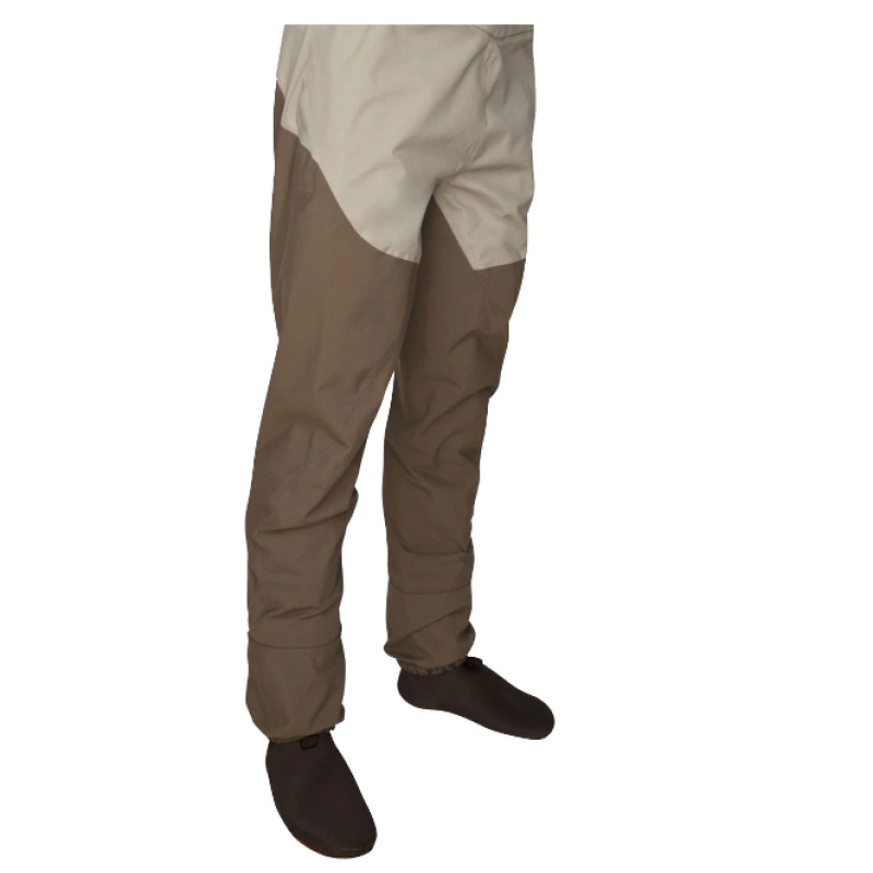 Customize 3-Layer Waterproof Zippered Chest Pocket Stocking foot Breathable Waders for Fly Fishing