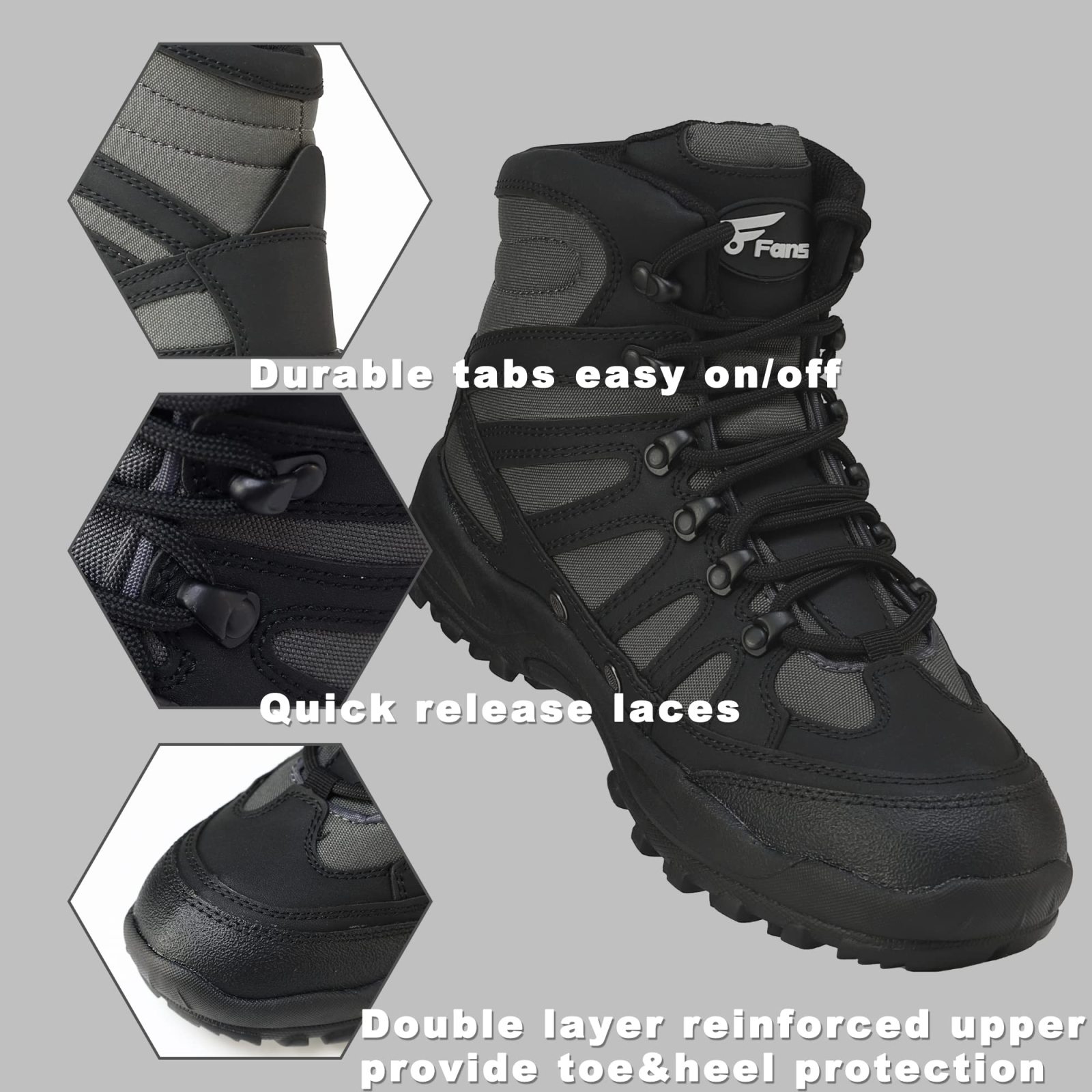 Mens Wading Boots Customized Shoes For Fishing Waterproof Boots With Anti-slip Rubber Sole