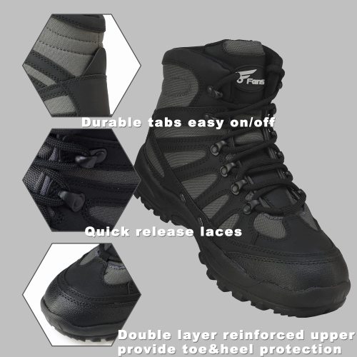 Mens Wading Boots Customized Shoes For Fishing Waterproof Boots With Anti-slip Rubber Sole