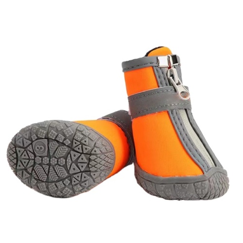 Wholesale Pet Dog Waterproof Boots Anti Slip Protect Paw Dog Shoes With Reflective Stripes