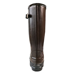 Men's Waterproof Hiking Anti Slip Work Rain Boots Durable Black Rubber Boot for Farming Gardening Fishing