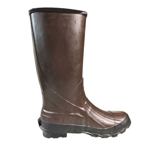 Men's Waterproof Hiking Anti Slip Work Rain Boots Durable Black Rubber Boot for Farming Gardening Fishing