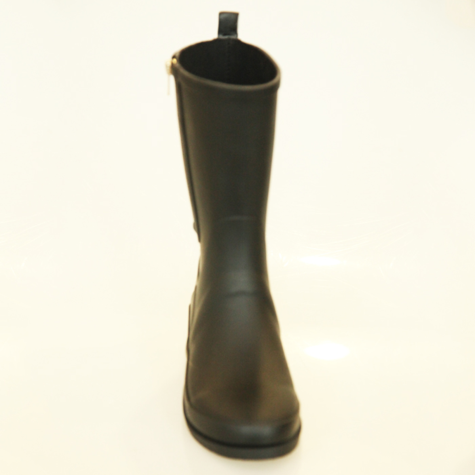 Ladies Side Zipper Waterproof Soft and Comfortable Half Mid Cut Rubber Rain Wellies