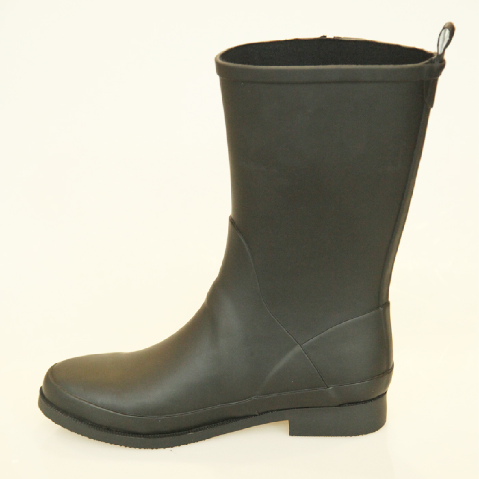 Ladies Side Zipper Waterproof Soft and Comfortable Half Mid Cut Rubber Rain Wellies