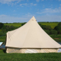 5M Glamping Luxury Cotton Canvas Bell Tent with fire retardant mildew resistant