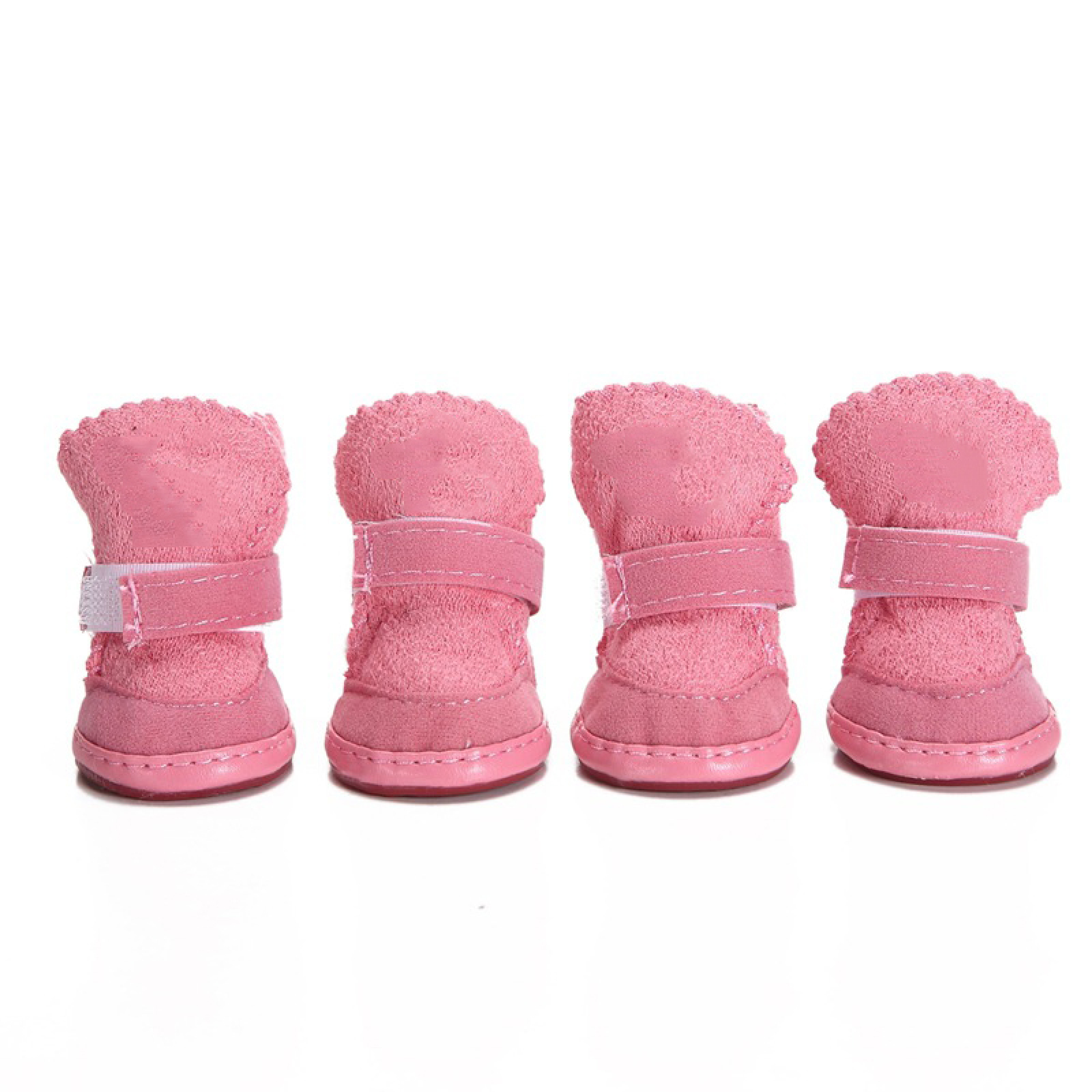 Wholesale Lightweight Pet Shoes Deerskin Fleece Dog Boots Non-slip Dog Shoes Out Walking Shoes