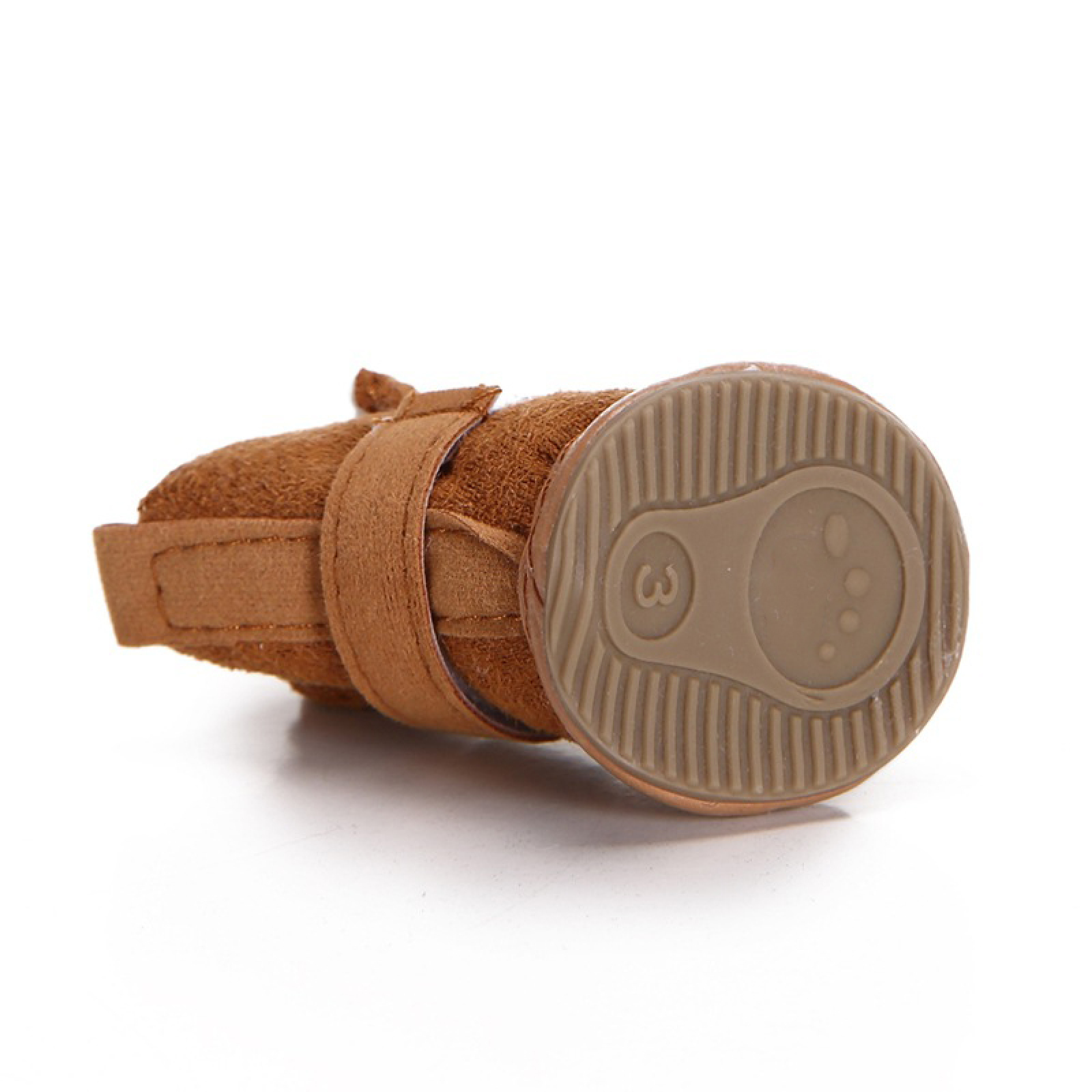 Wholesale Lightweight Pet Shoes Deerskin Fleece Dog Boots Non-slip Dog Shoes Out Walking Shoes