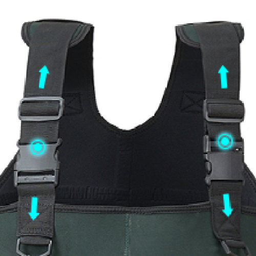 Mens Neoprene Waders Light System Thermal Waterproof Waders With Boots