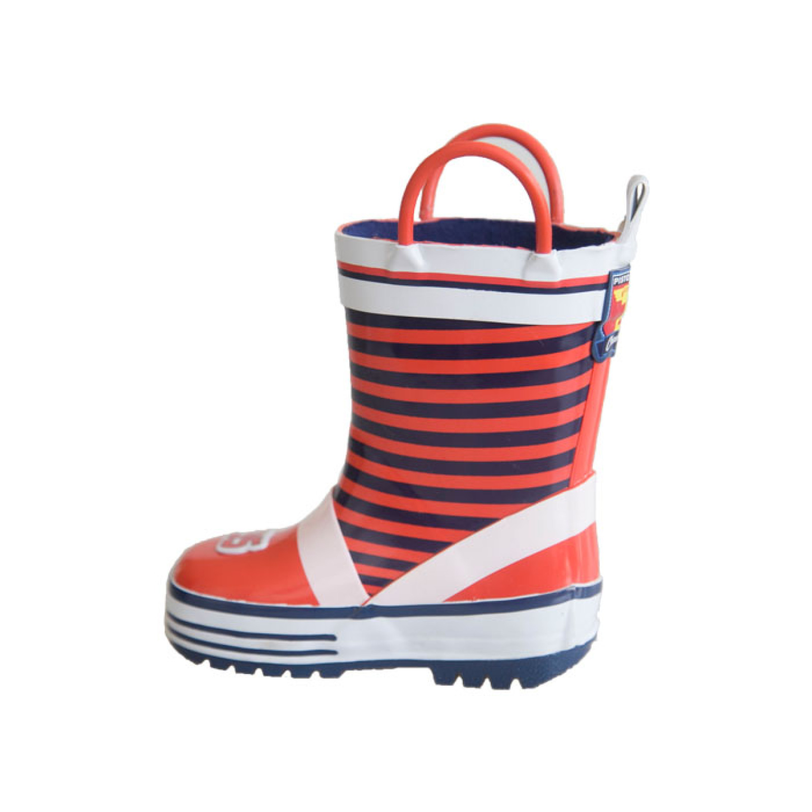 Kids Toddler Rain Boots Easy Pull-On Handle for Boy Girl