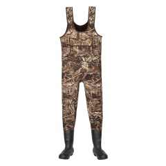 Outdoor Camo Neoprene Fishing Wader with 2000gr Thinsulate Rubber Boot