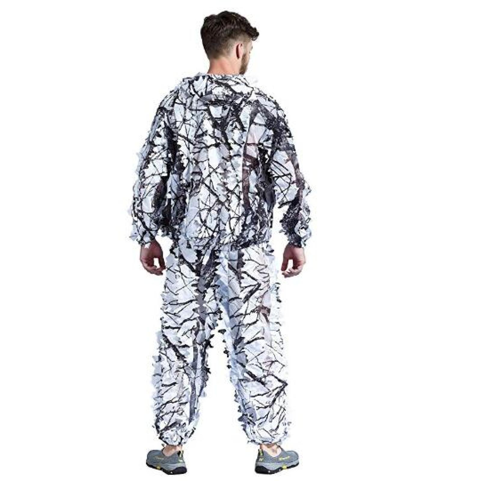 Snow Wild Zipper Ghillie Suit for Hunting Shooting Birdwatching