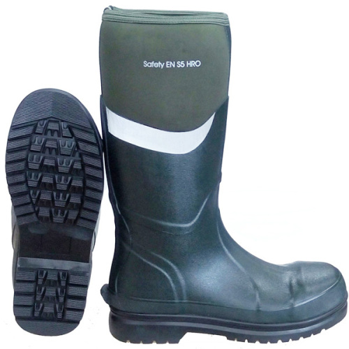 Mens Neoprene Waterproof Safety Wellington Rain Boots
