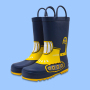 Hot Sale Kids Rain Boots with Portable Handle Rubber Boots for Children