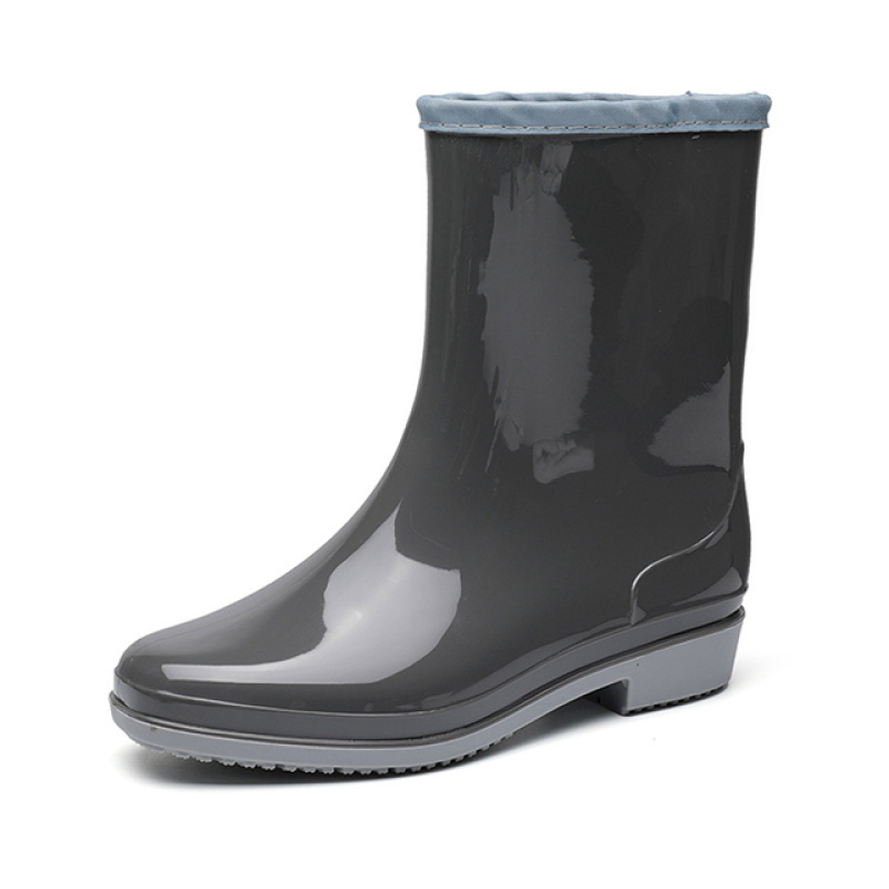 Fashion Mid-tube Rain Boots Women's PVC Non-slip New Arrival Rain Boots