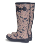Fashion Waterproof High Women Boots Rubber Rain Shoes with Buckles for Ladies