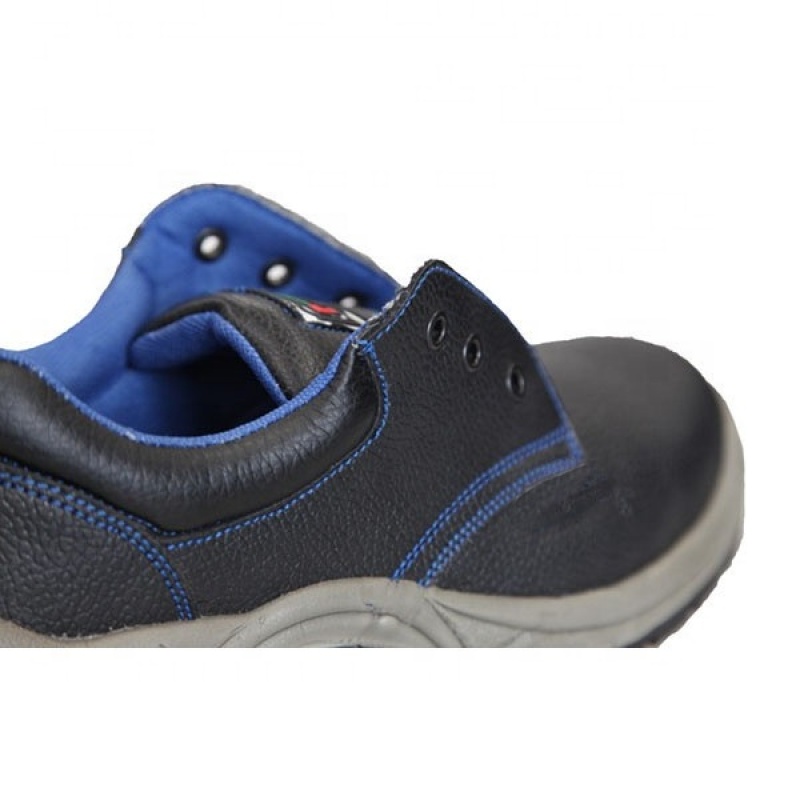 Hot sale Customized Men Stock Embossed Leather Safety Shoes with Steel Toe and Steel Plate