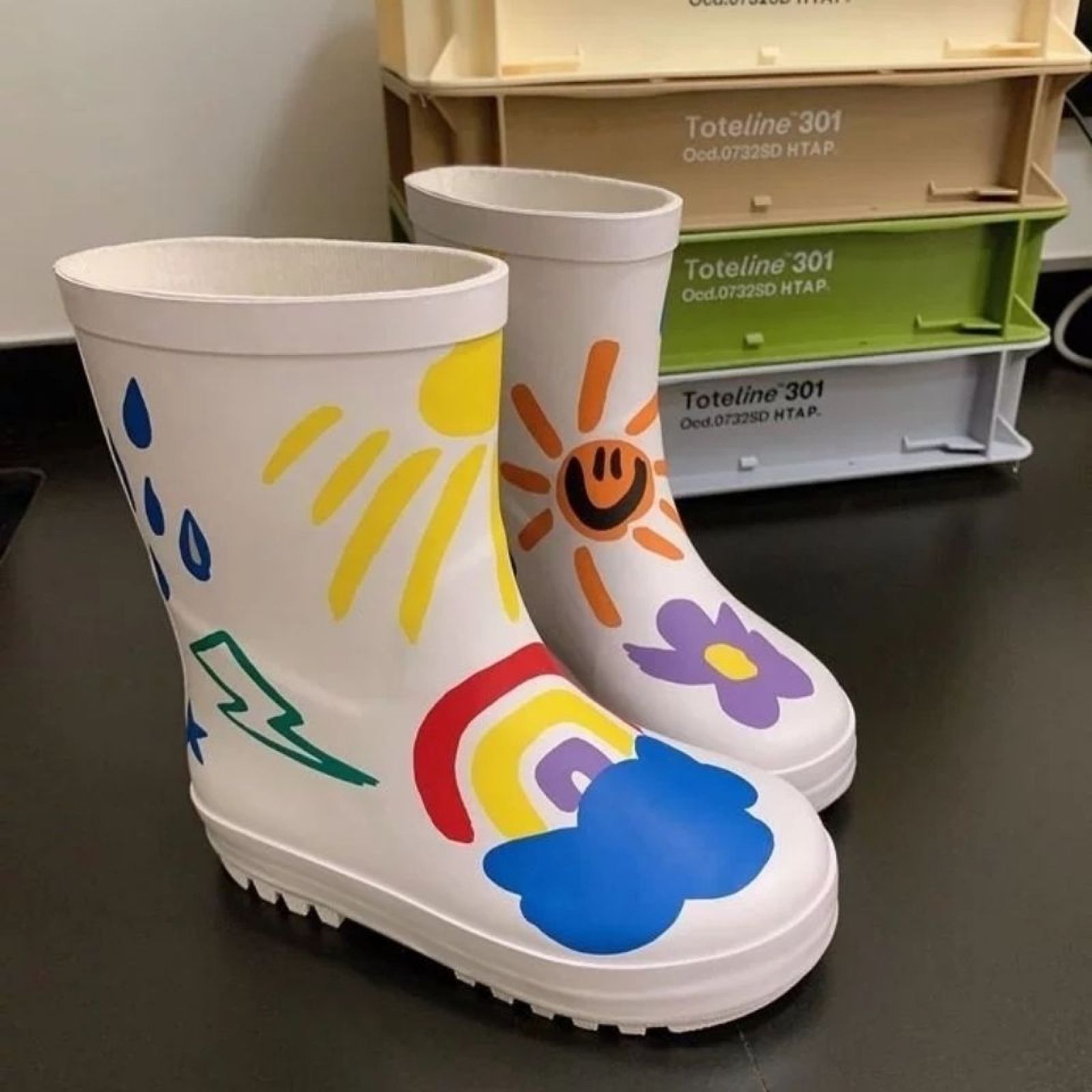 Midi Waterproof Kids Rubber Boots Customized Kids Gumboots Wholesale 100% Natural Rubber Boots