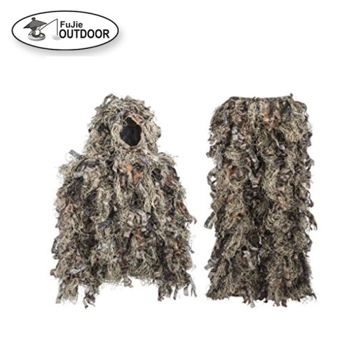 2023 Woodland Camouflage Ghillie Hunting Suit Light Weight Green Brown