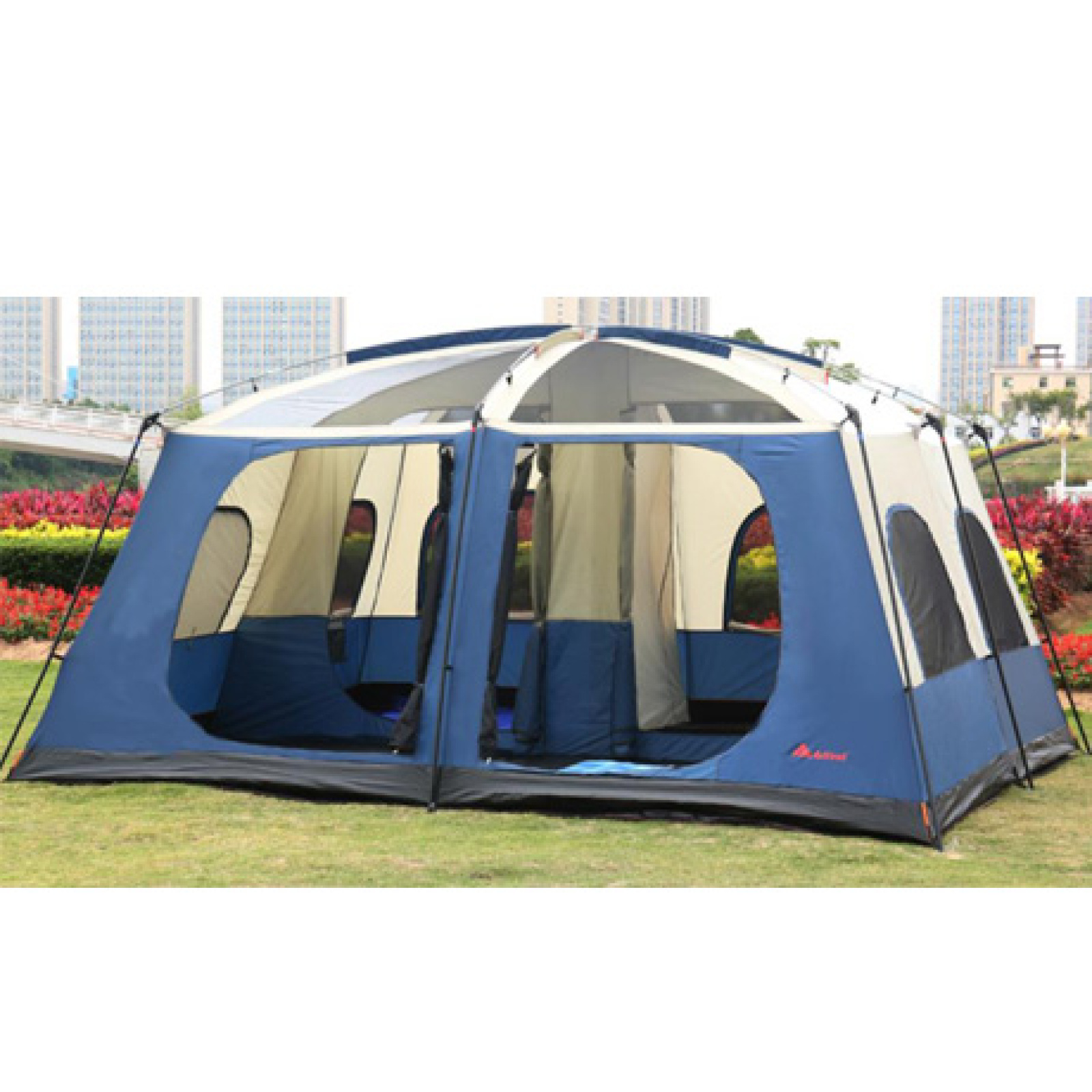 Customized Oxford Cloth Thickened Waterproof Outdoor Tent Double Bedroom  Camping Tent Wholesale