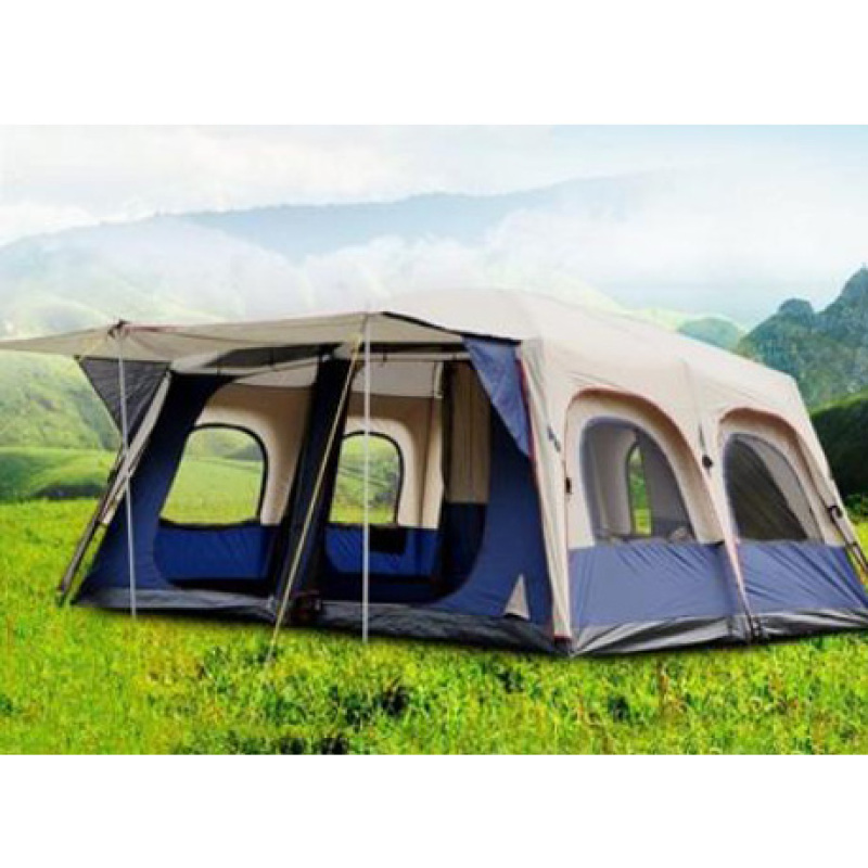 Customized Oxford Cloth Thickened Waterproof Outdoor Tent Double Bedroom  Camping Tent Wholesale