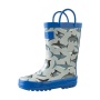 Wholesale Loop Handle Rubber Rain Boot Cute Cartoon Printed  Kids Rain Boots