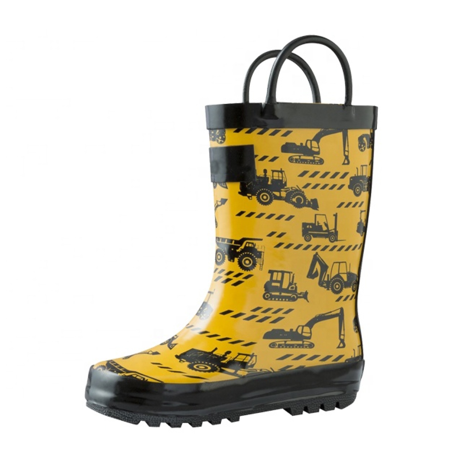 Wholesale Loop Handle Rubber Rain Boot Cute Cartoon Printed  Kids Rain Boots
