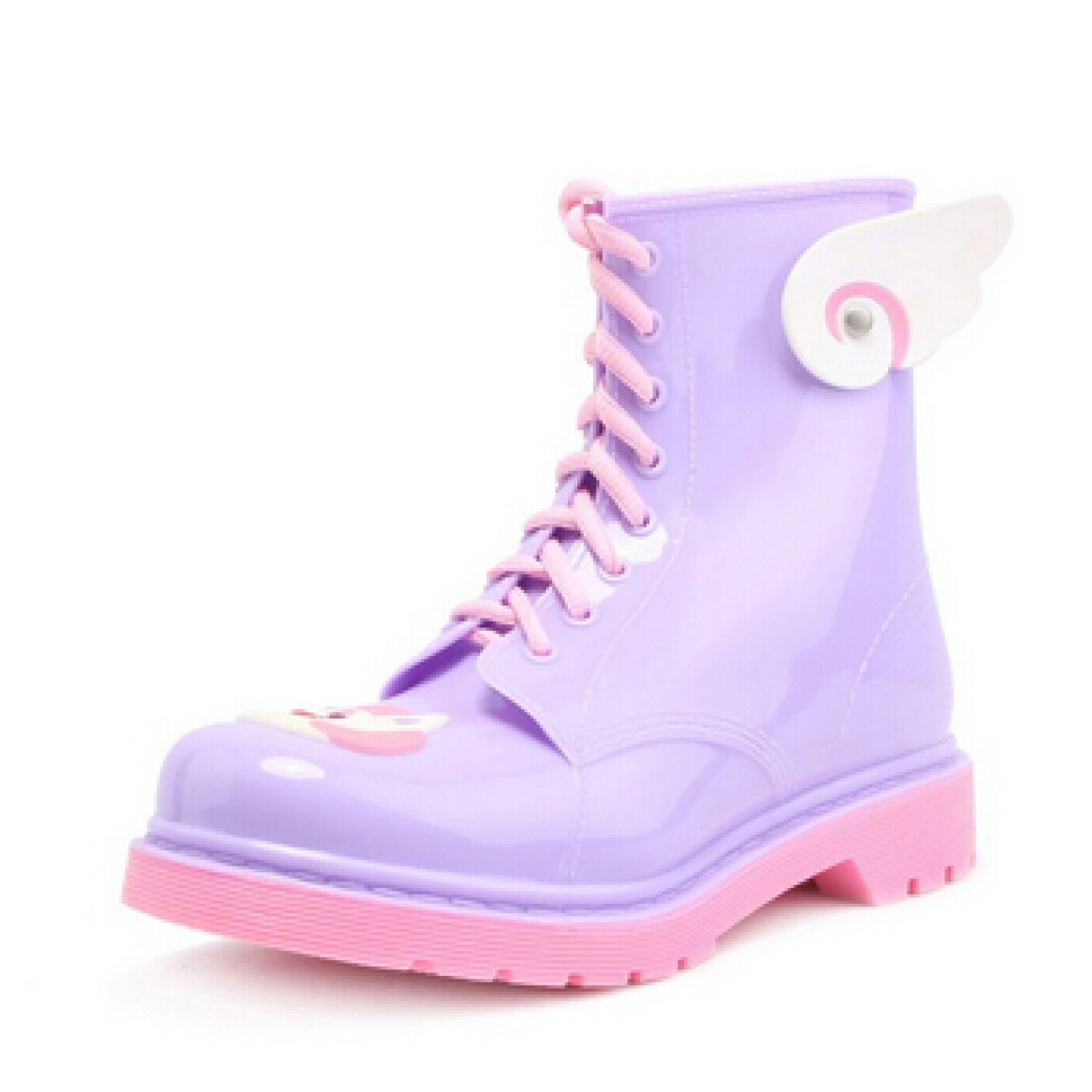 New Design Girls Lovely Solid Martin PVC Rain Boots