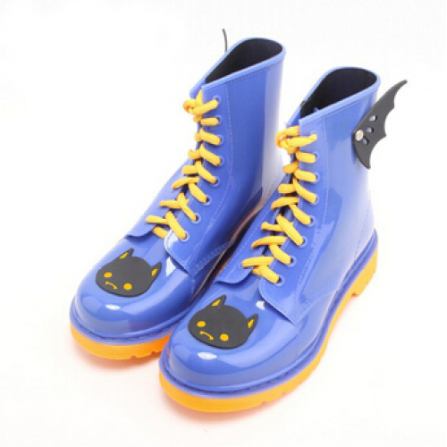 New Design Girls Lovely Solid Martin PVC Rain Boots