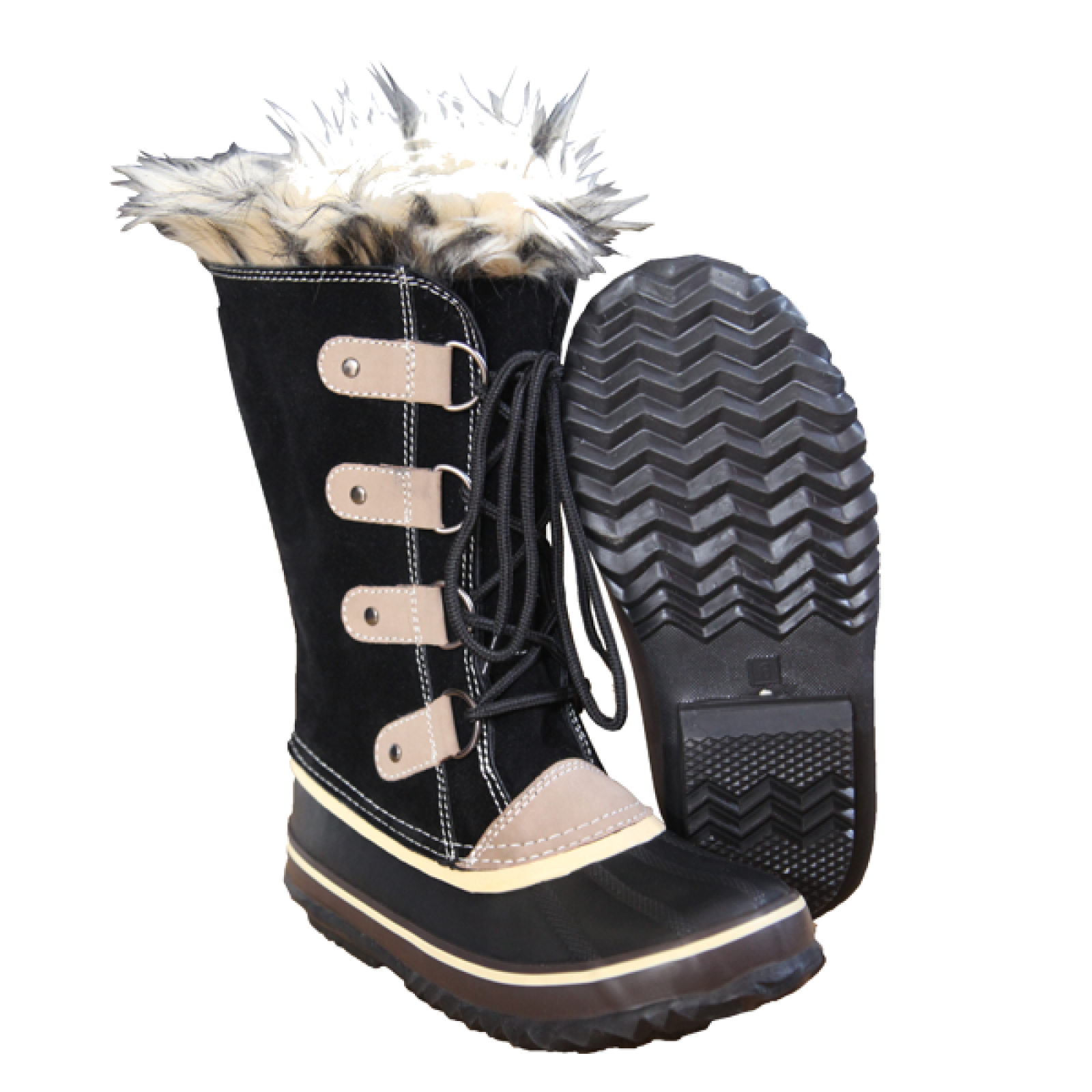 Winter Leather Upper and Rubber Sole Winter Boots