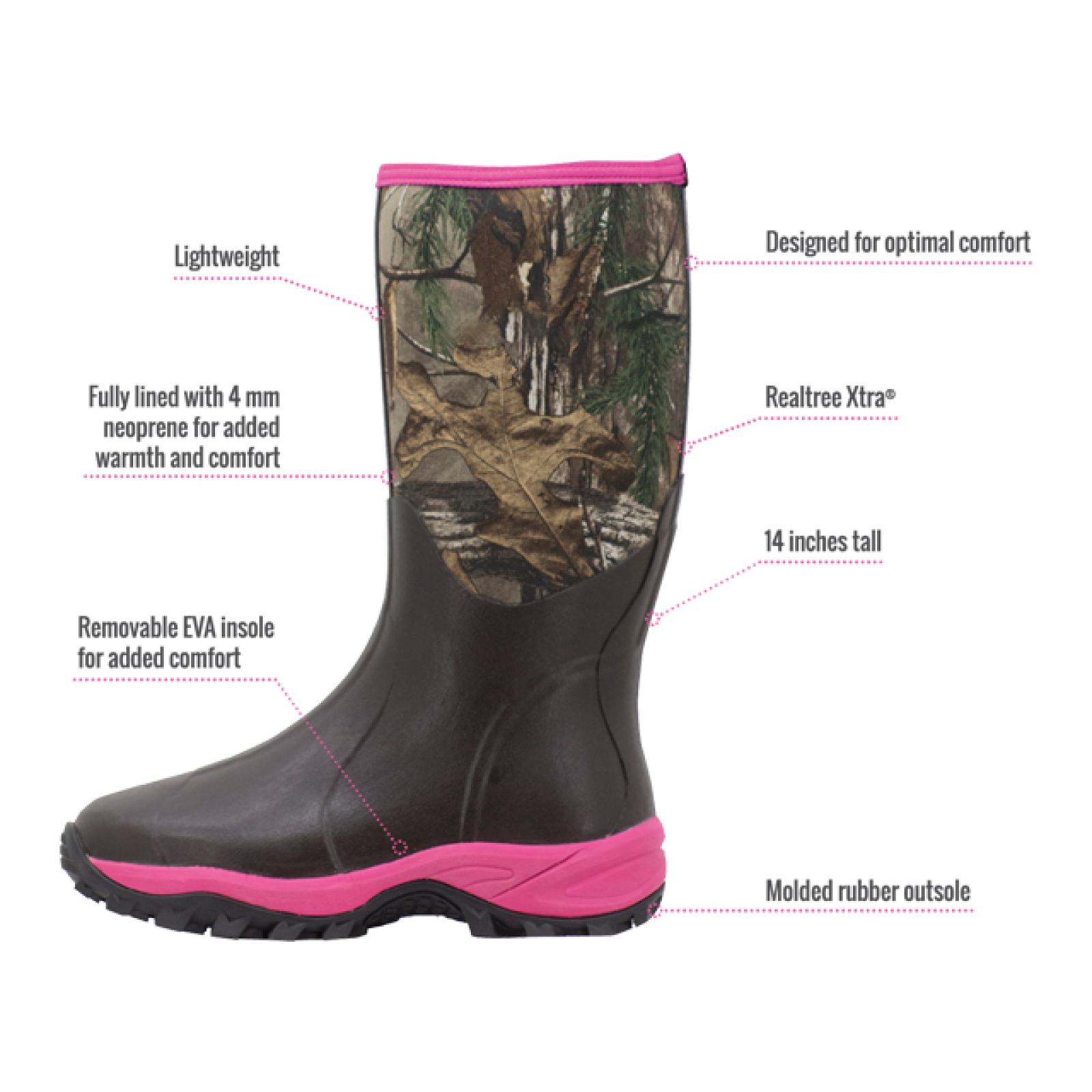 Women's Grand Prairie Mud Boots Waterproof Neoprene Boots