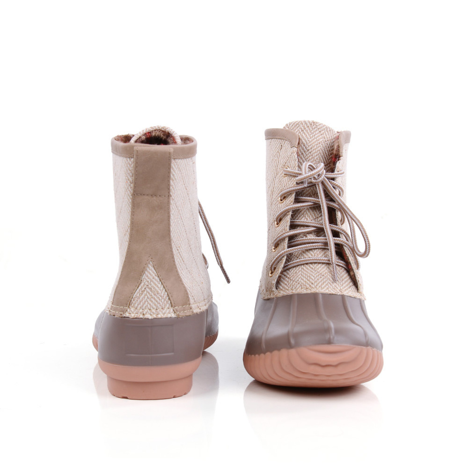 Wholesale High Quality Fur Waterproof  Fleece Mid-length Snow Boots  Women Winter Shoes