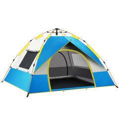 Outdoor Waterproof sunproof 4 person Large Hiking Beach Folding Automatic Durable Easy quick Set Up Camping Tent