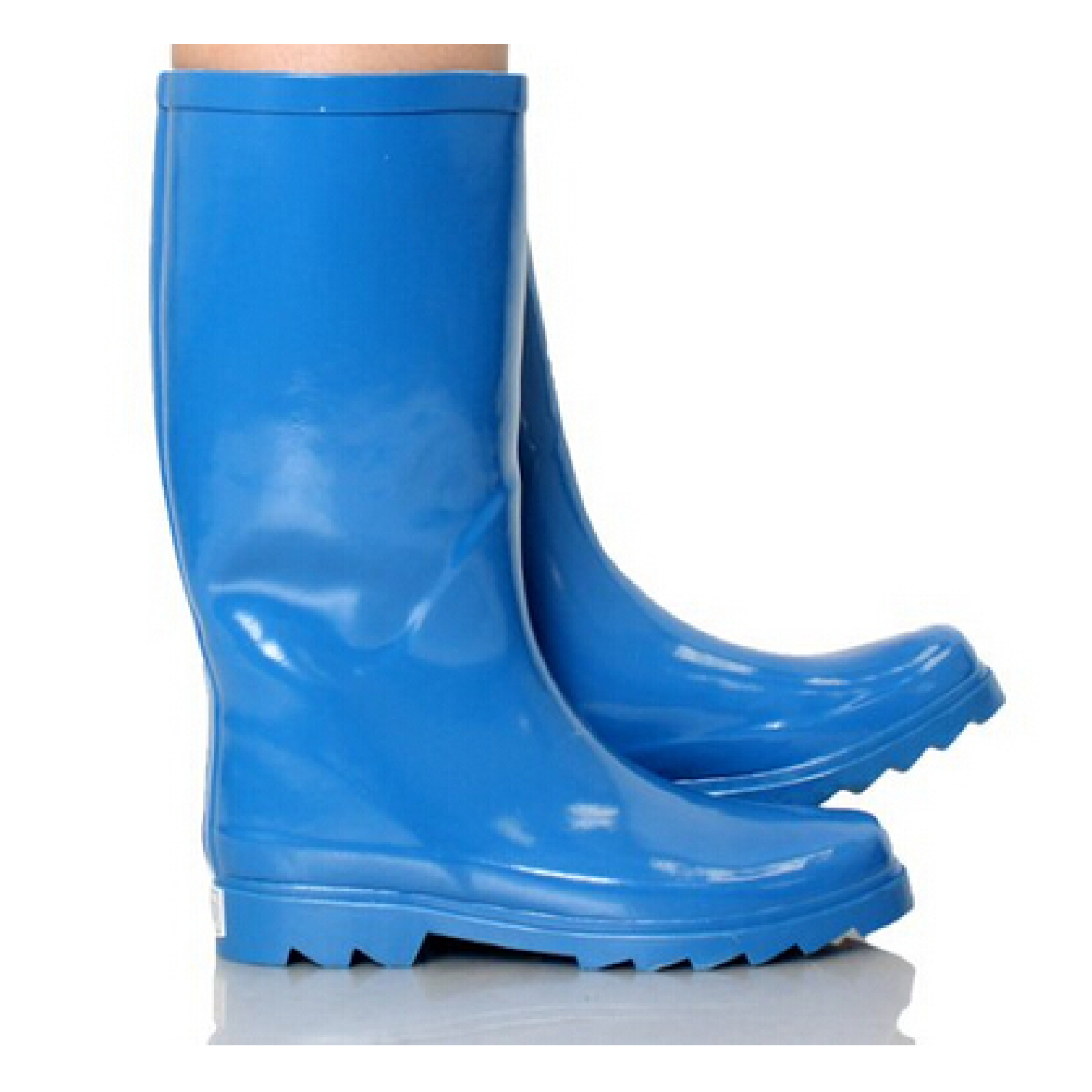 Customized Women's Waterproof Gumboots Mid Calf Waterproof Rubber Rainboots