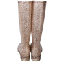 Ladies Glitter Waterproof PVC Wellington Rain Boots