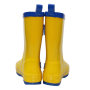 Anti-slip Children Rain Boots Yellow  3D Printing Custom Rain Boots Kids Waterproof  Rubber wellies