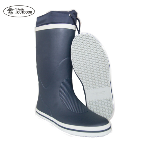Men's Marine Sailing Rubber Boots Maindeck Rubber Wellington Yachting  Boots