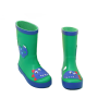 Waterproof Baby Rubber Boots Rain Shoes with 3D Printing for Kids