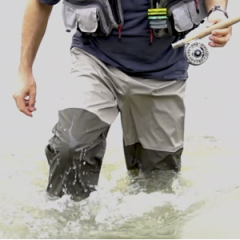 Outdoor Fly Fishing Pants Durable Waterproof Trousers Wading Breathable Waist Waders